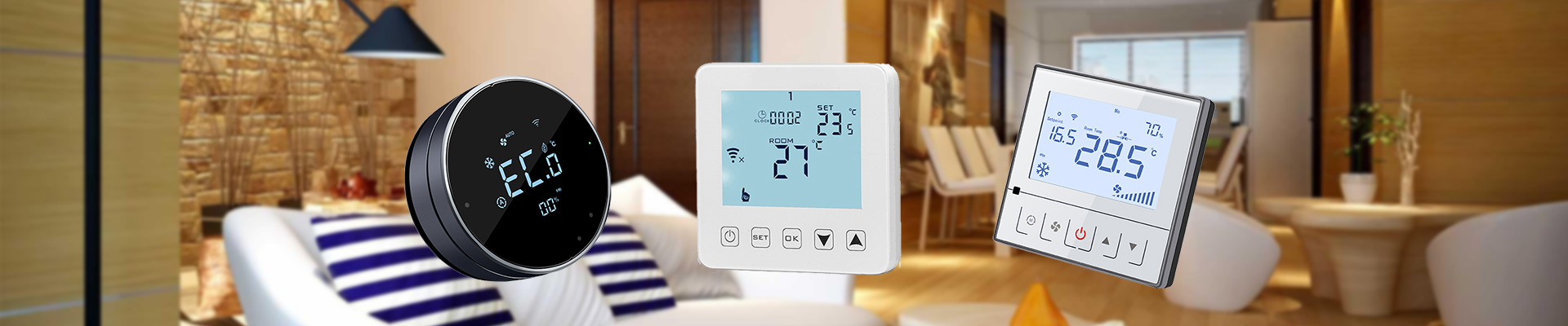 HY08WW-01 Smart Touch Screen Heating Thermostat for water heating 3A