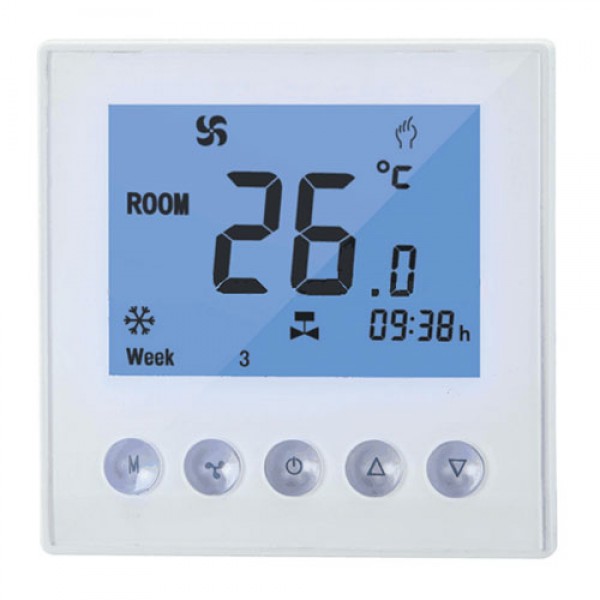 Digital room thermostat for FCU or air conditioner Smart Home Control