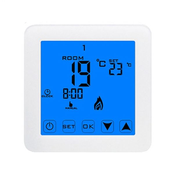 HY08WE-01 Smart Touch Screen Heating Thermostat 3A 16A