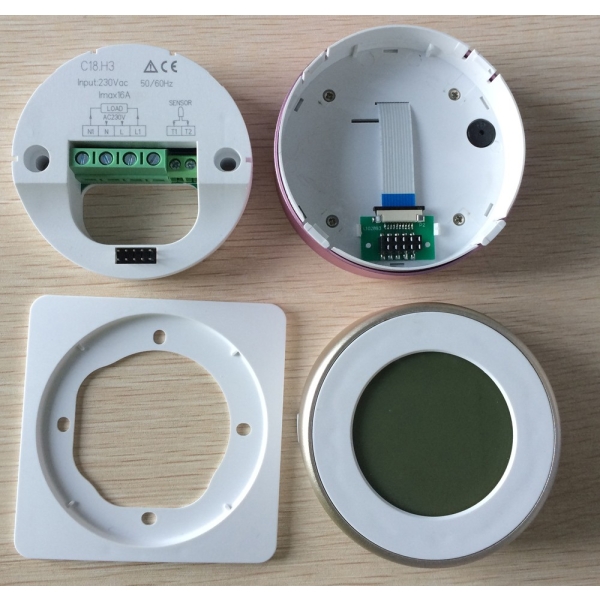 C18 Smart Touch Screen Programming Heating Thermostat with Wi-Fi, 3A, 16A