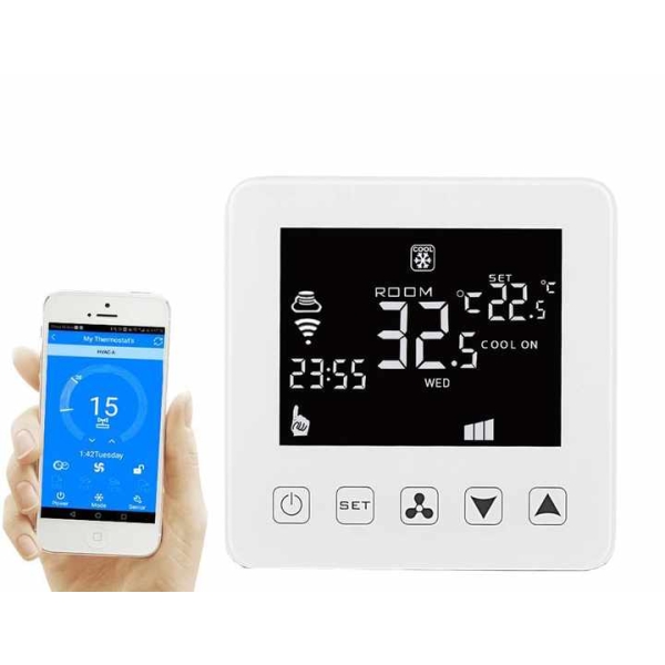 HY08AC-02 Smart fan coil thermostat Thermostat with WiFi