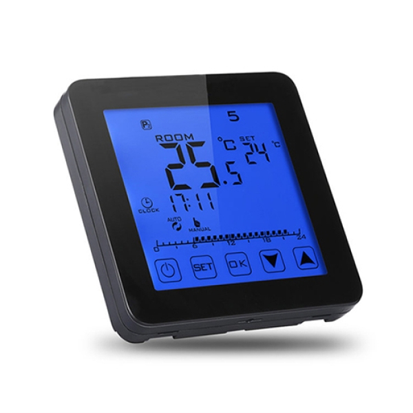 HY08WW-01 Smart Touch Screen Heating Thermostat for water heating 3A