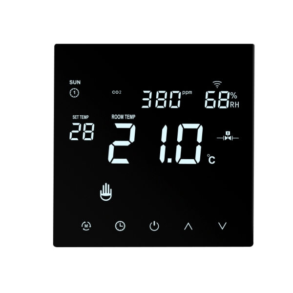 FC285 WiFi programmable Heating Thermostat for water heating or gas boiler with humidity & TVOC